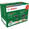 Bosch DIY set UniversalImpact 18V + AdvancedOrbit 18V, 2x batería de litio 2,0Ah, taladro percutor con batería + lijadora excéntrica con batería, verde (06039D410A)
