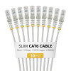 StarTech.com cable de red Slim Cat6 U/UTP RJ45, 0,5 m, gris, pack de 10