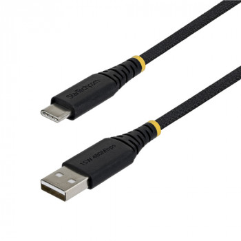 StarTech.com cable USB 2.0 trenzado USB-A a USB-C, 1 m, 15 W, negro
