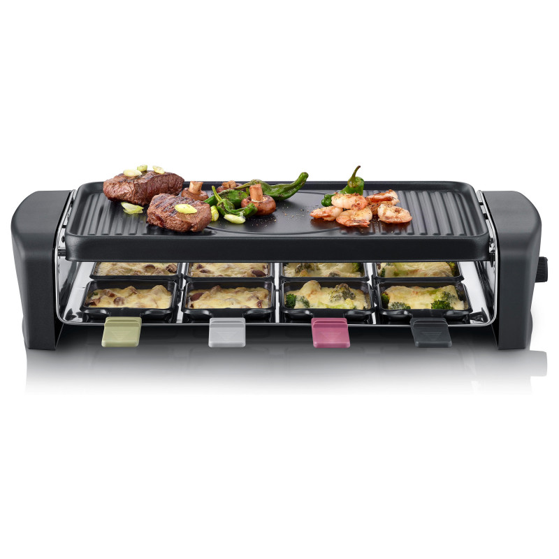 Grill de raclette Severin (RG 9646), negro, 1400 W
