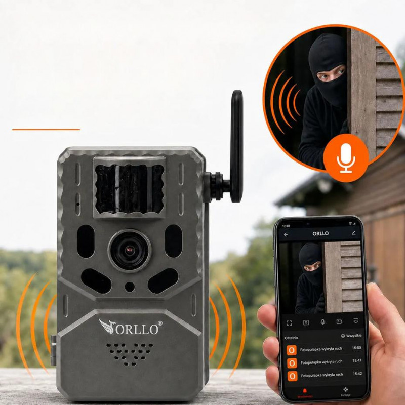 Cámara de caza Orllo Huntercam 6 SIM 4G con panel solar