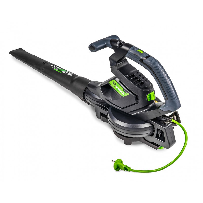 Soplador de hojas eléctrico con trituradora Wuber W43422, 3000 W, 15:1