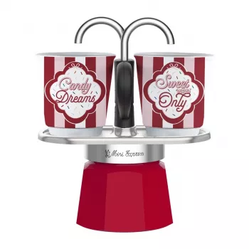 Set de cafetera moka Mini Express Bialetti con 2 tazas (5461)