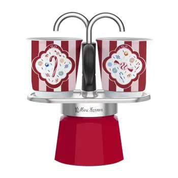 Set de cafetera moka Mini Express Bialetti con 2 tazas (5461)