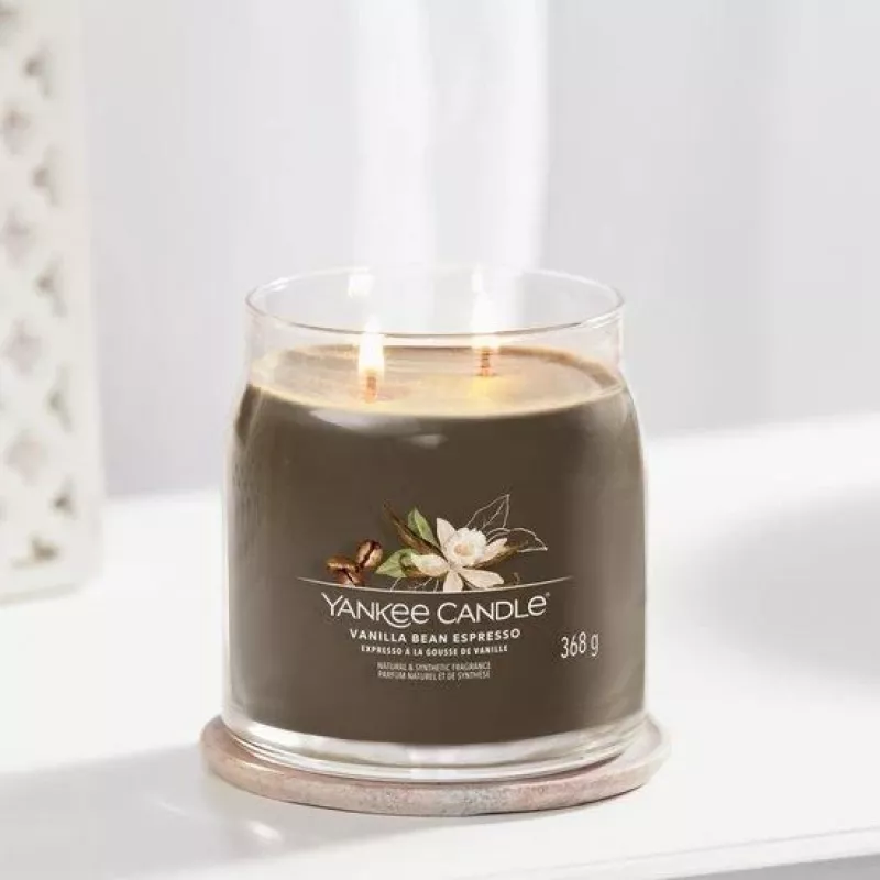 Yankee Candle Vanilla Bean Espresso Vela Aromática Mediana (1701388E)