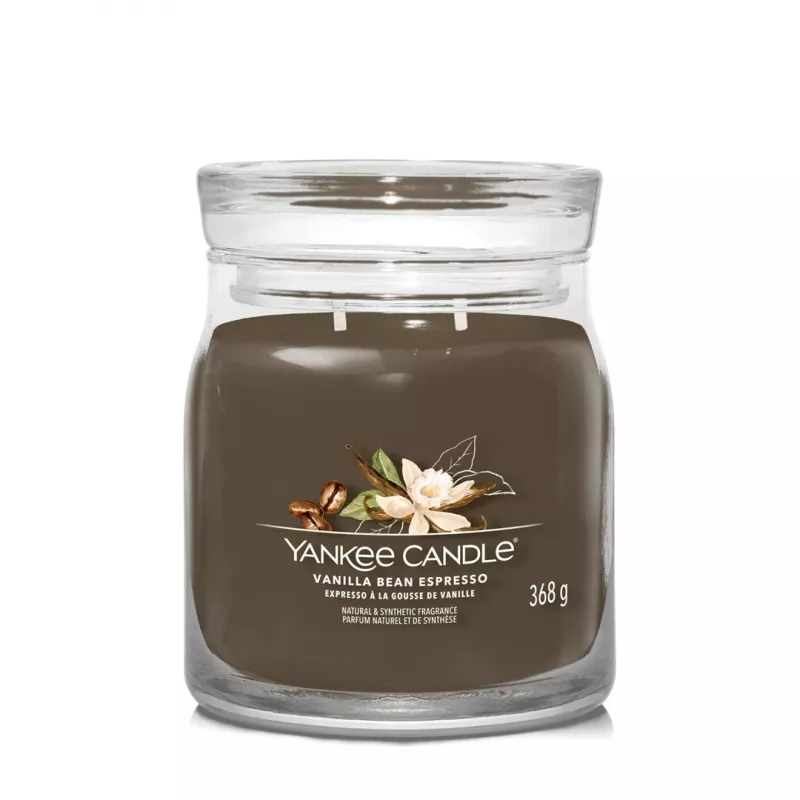 Yankee Candle Vanilla Bean Espresso Vela Aromática Mediana (1701388E)