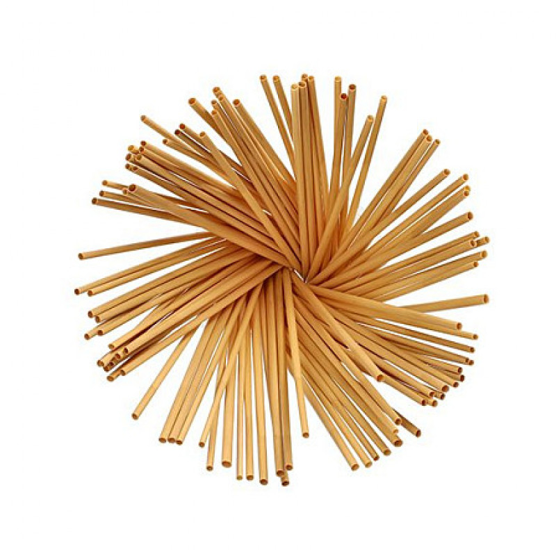 Papstar pure Pajitas 87702, Marrón, 100 uds.