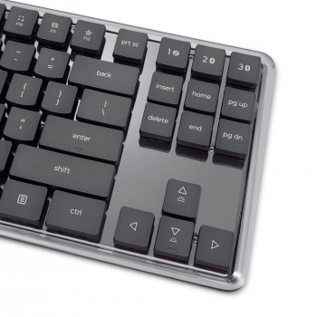 Lenovo Teclado Mecánico Inalámbrico Multi-Mode 8000, Distribución Alemana, Gris