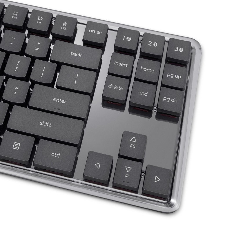 Lenovo Teclado Mecánico Inalámbrico Multi-Mode 8000, Distribución Alemana, Gris