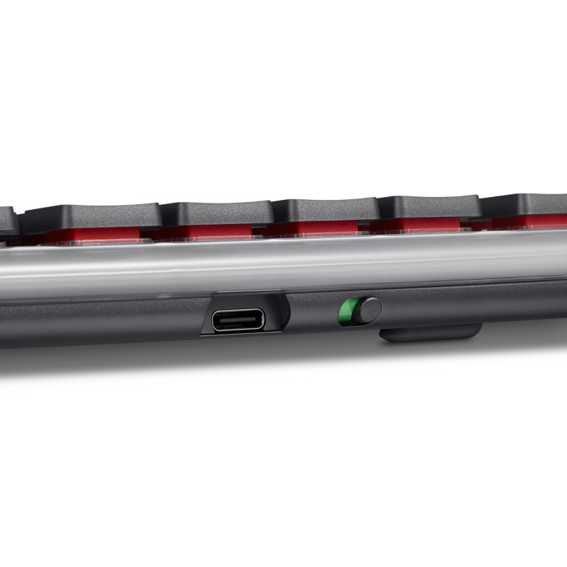 Lenovo Teclado Mecánico Inalámbrico Multi-Mode 8000, Distribución Alemana, Gris