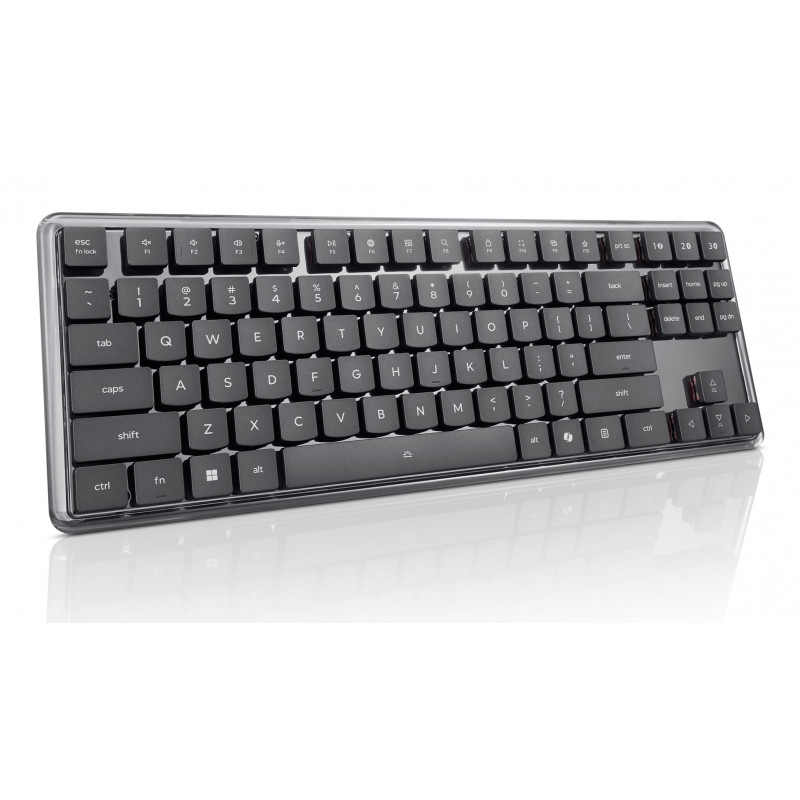 Lenovo Teclado Mecánico Inalámbrico Multi-Mode 8000, Distribución Alemana, Gris