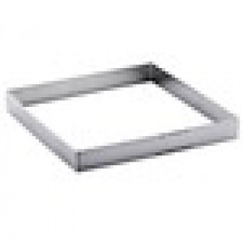 De Buyer Molde cuadrado perforado para tarta de acero inoxidable, 15 cm (3099.21)