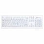 Active Key AK-C8100 Teclado higiénico inalámbrico, sellado, distribución suiza (QWERTZ), blanco