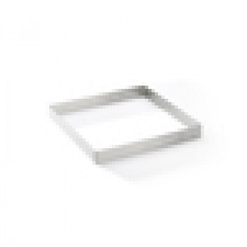 De Buyer Molde cuadrado perforado para tarta de acero inoxidable, 17,5 cm (3099.23)
