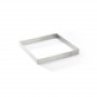 De Buyer Molde cuadrado perforado para tarta de acero inoxidable, 17,5 cm (3099.23)