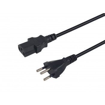 Equip Cable de alimentación Swiss T12 a IEC C13, 5 m, negro, PVC