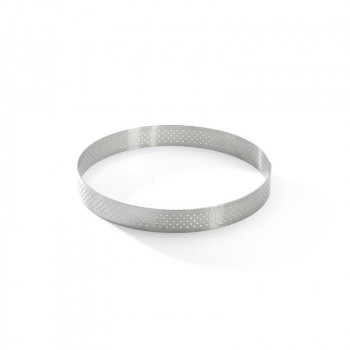 De Buyer Anillo redondo perforado para tarta de acero inoxidable, 12,5 cm (3099.05)