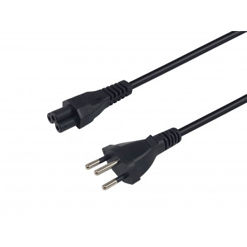 Equip Cable de alimentación Swiss T12 a IEC C5, 5 m, negro, PVC