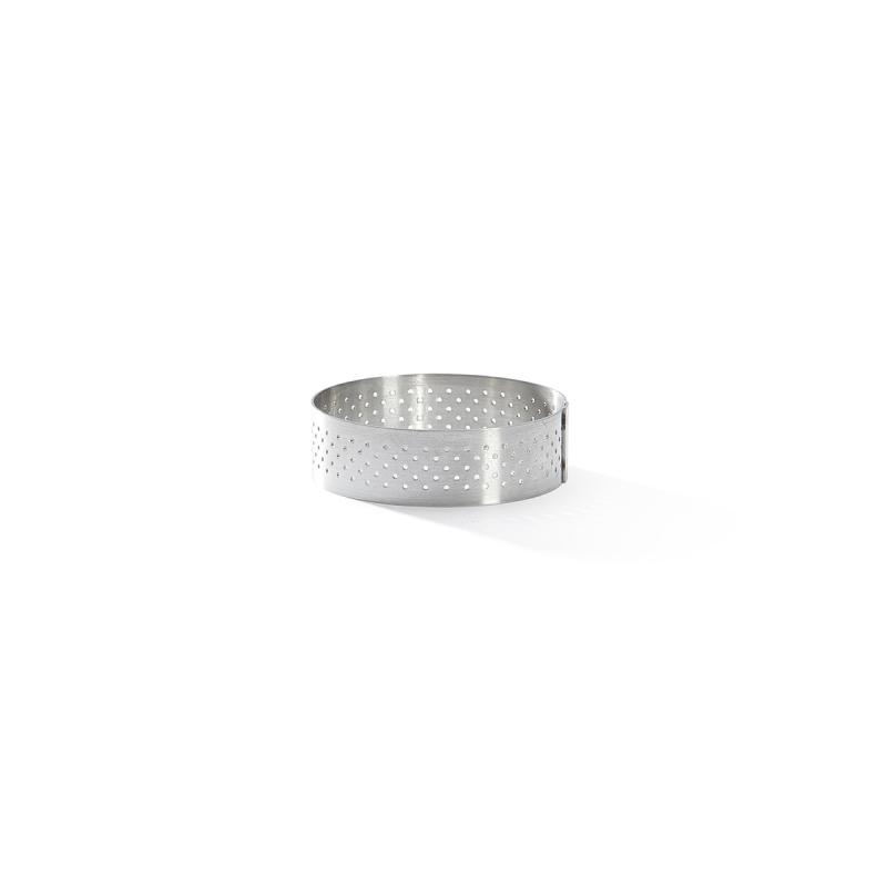 De Buyer Anillo redondo perforado para tarta de acero inoxidable, 6,5 cm (3099.02)