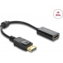 Delock Adaptador activo DisplayPort 1.4 a HDMI, 4K 60 Hz, HDR
