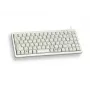 Cherry Slim Line G84-4100 teclado compacto, PS/2 + USB, 83 teclas, distribución alemana (QWERTZ), gris claro