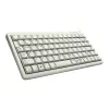 Cherry Slim Line G84-4100 teclado compacto, PS/2 + USB, 83 teclas, distribución alemana (QWERTZ), gris claro