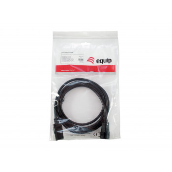Equip cable de alimentación IEC C13 a IEC C14, 1,5 m, negro