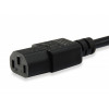 Equip cable de alimentación IEC C13 a IEC C14, 1,5 m, negro