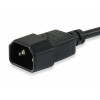 Equip cable de alimentación IEC C13 a IEC C14, 1,5 m, negro