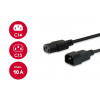 Equip cable de alimentación IEC C13 a IEC C14, 1,5 m, negro