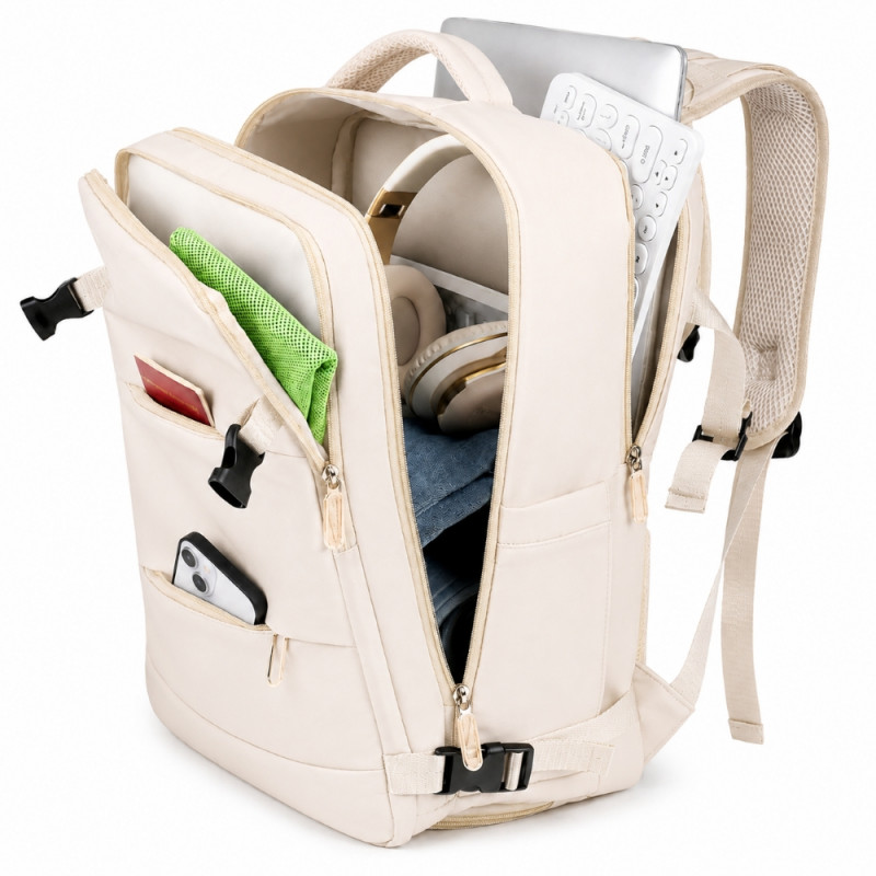 Extralink Black Forest KM06 mochila portátil de viaje 45x20x30 cm, beige