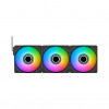 Thermaltake CT140 EX INFINITY ARGB Sync Ventilador de carcasa 140 mm, negro, pack de 3