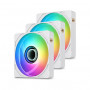 Thermaltake CT140 EX INFINITY ARGB Sync Ventilador de carcasa 140 mm, blanco nieve, pack de 3