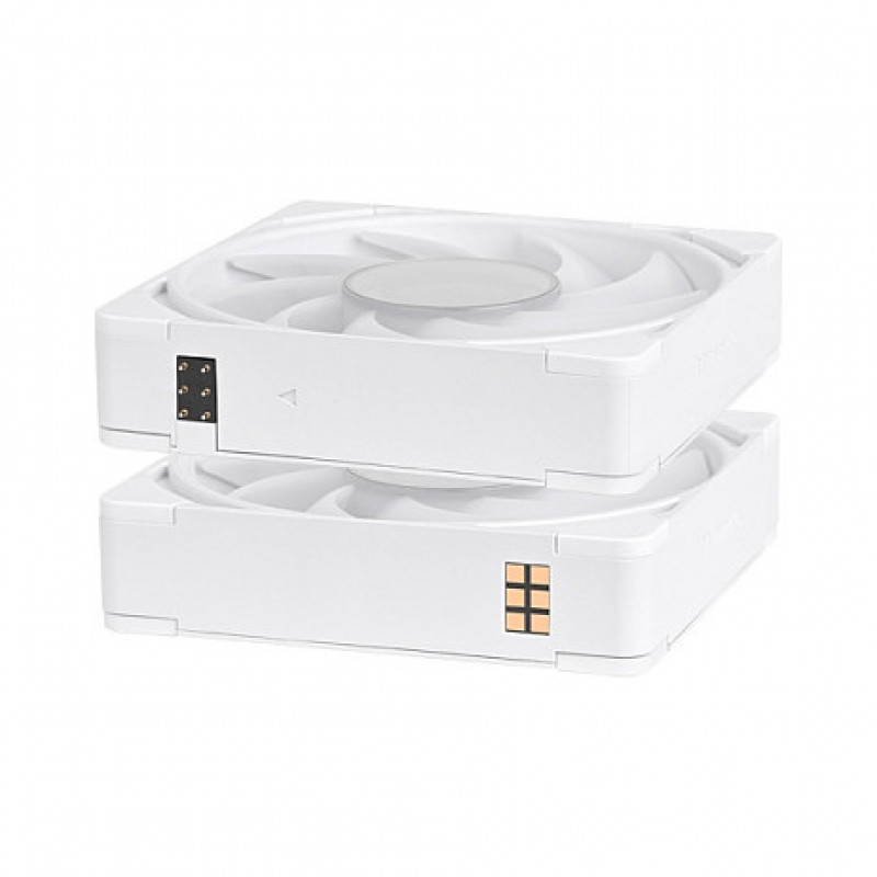 Thermaltake CT140 EX INFINITY ARGB Sync Ventilador de carcasa 140 mm, blanco nieve, pack de 3