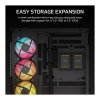 Corsair 2800X RS-R ARGB Caja de ordenador Micro-ATX con cristal panorámico, negra