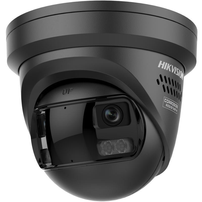 Hikvision DS-2CD2343G2P-LISU/SL Cámara IP domo panorámica 180° 4MP, negra