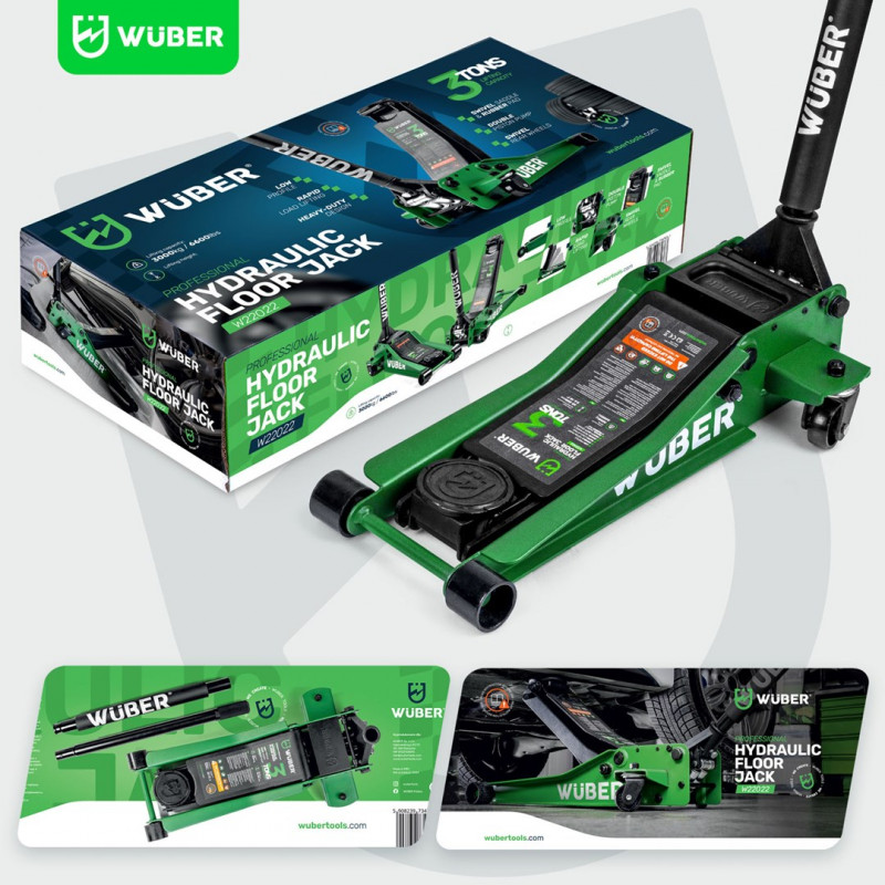 WUBER W22022 gato de tijera 3T, 85-430 mm