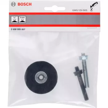Bosch 2608000857 plato de apoyo, 50 mm, Quick Lock, Negro (para GWG 12V-50 S Professional)