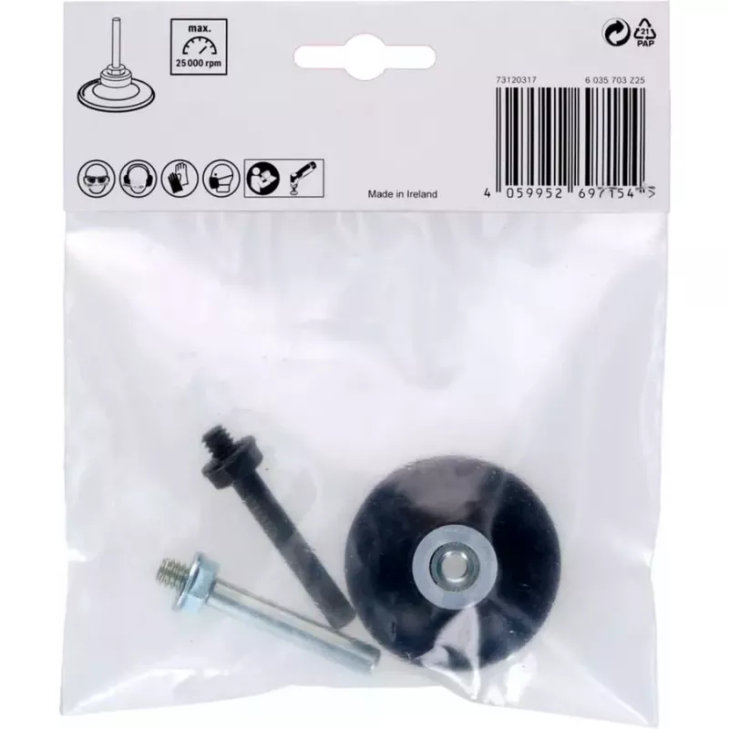 Bosch 2608000857 plato de apoyo, 50 mm, Quick Lock, Negro (para GWG 12V-50 S Professional)