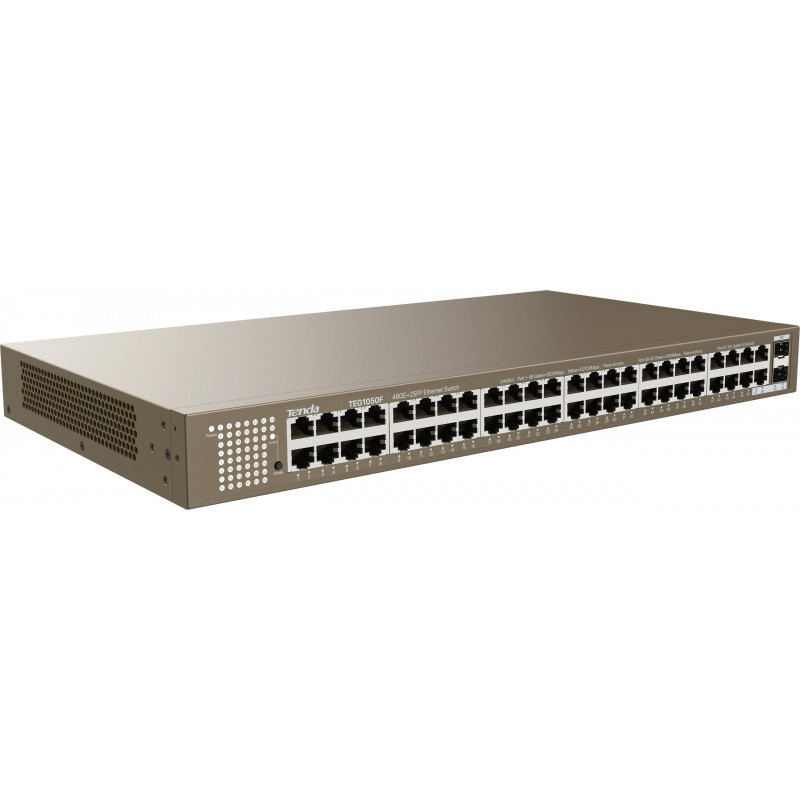 Tenda TEG1050F switch Gigabit de 48 puertos con 2 puertos SFP