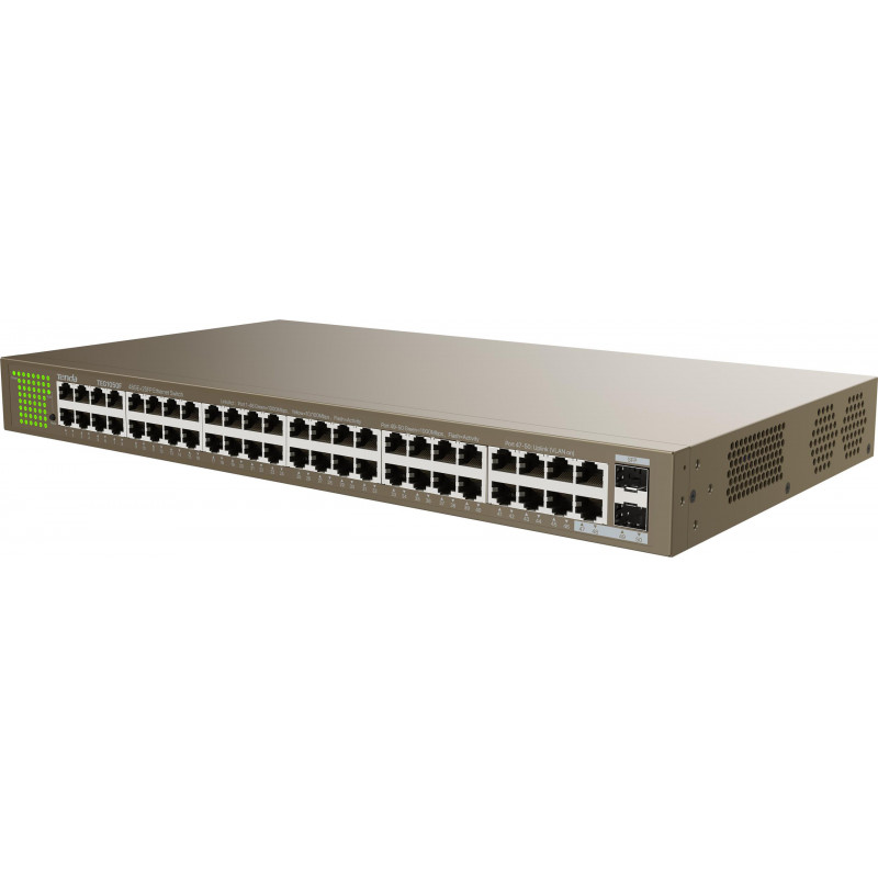 Tenda TEG1050F switch Gigabit de 48 puertos con 2 puertos SFP