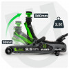 WUBER W22001 gato de tijera 2,5 t, 90-360 mm