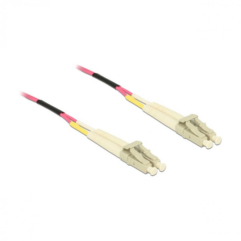 Delock 80156 Cable de fibra óptica LC Duplex a LC Duplex Multimode OM4, 75 m