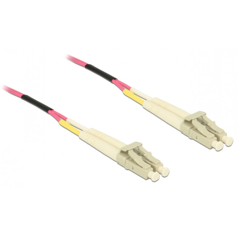 Delock 80156 Cable de fibra óptica LC Duplex a LC Duplex Multimode OM4, 75 m