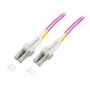 Cable de parcheo de fibra óptica EFB-Elektronik LC a LC OM4 dúplex, 40 m, LSZH, violeta