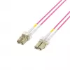 Cable de parcheo de fibra óptica EFB-Elektronik LC a LC OM4 dúplex, 40 m, LSZH, violeta
