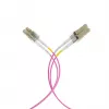 Cable de parcheo de fibra óptica EFB-Elektronik LC a LC OM4 dúplex, 40 m, LSZH, violeta