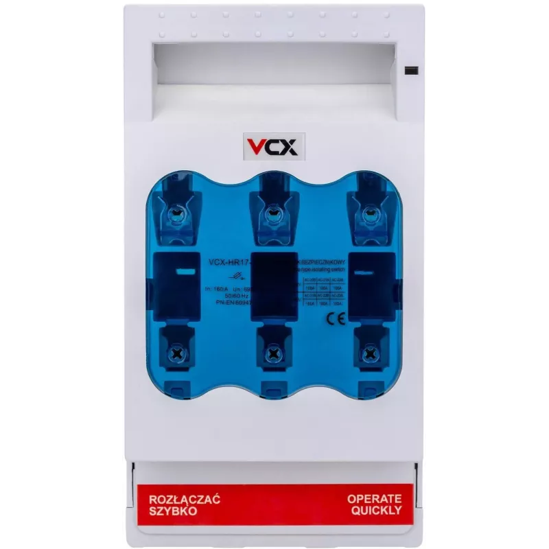 Seccionador de fusibles VCX-HR17-160 3P 160A NH00