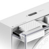 Cargador GaN retráctil SHARGE 65, 65W, 2x USB-C, cable USB-C integrado – blanco
