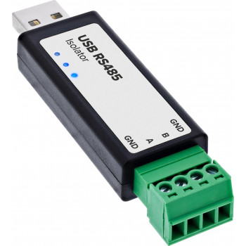 InLine® convertidor USB a serie RS485 con aislador, USB-A a terminal de 4 pines